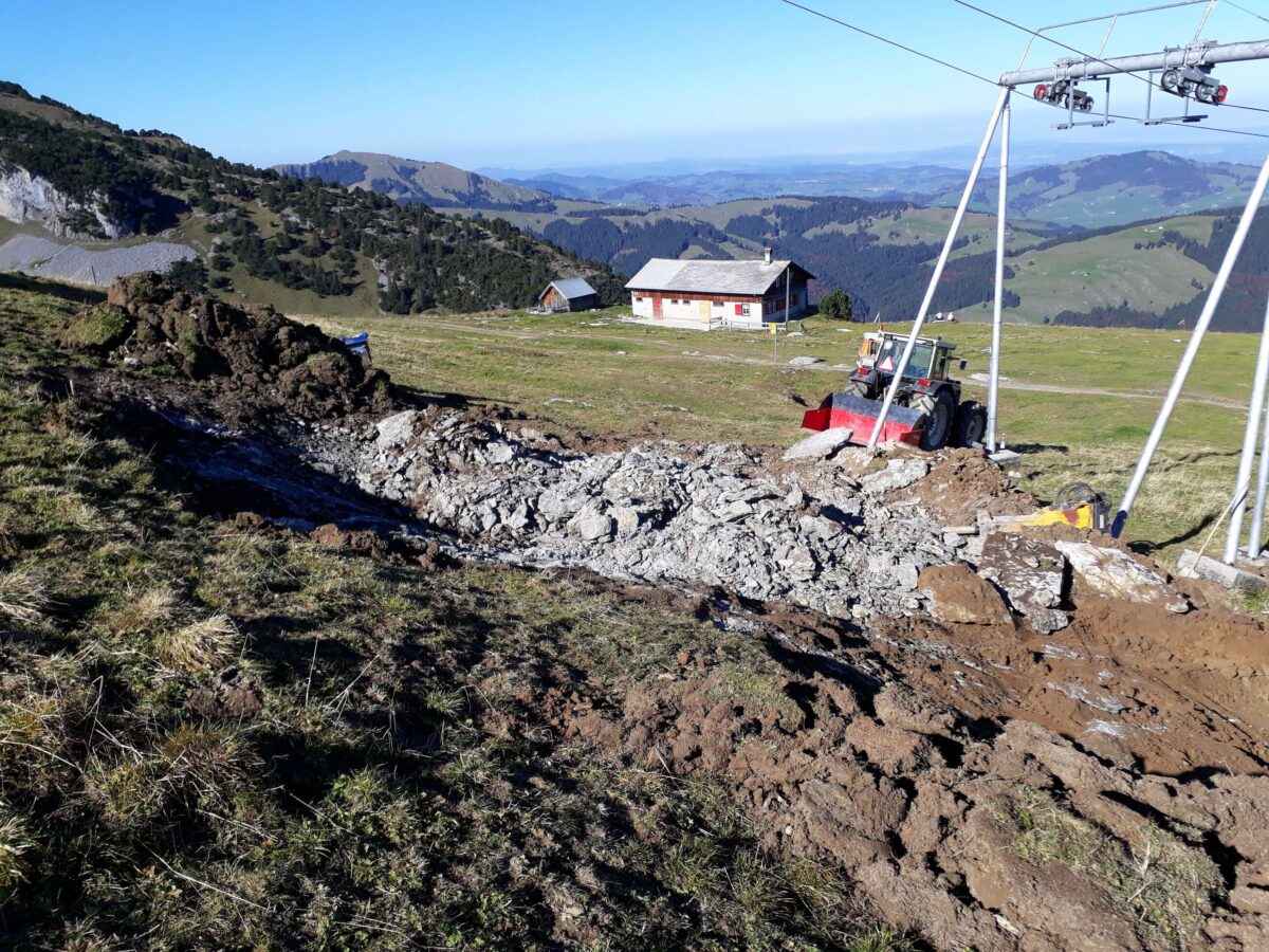 Pistenkorrektur Ebenalp